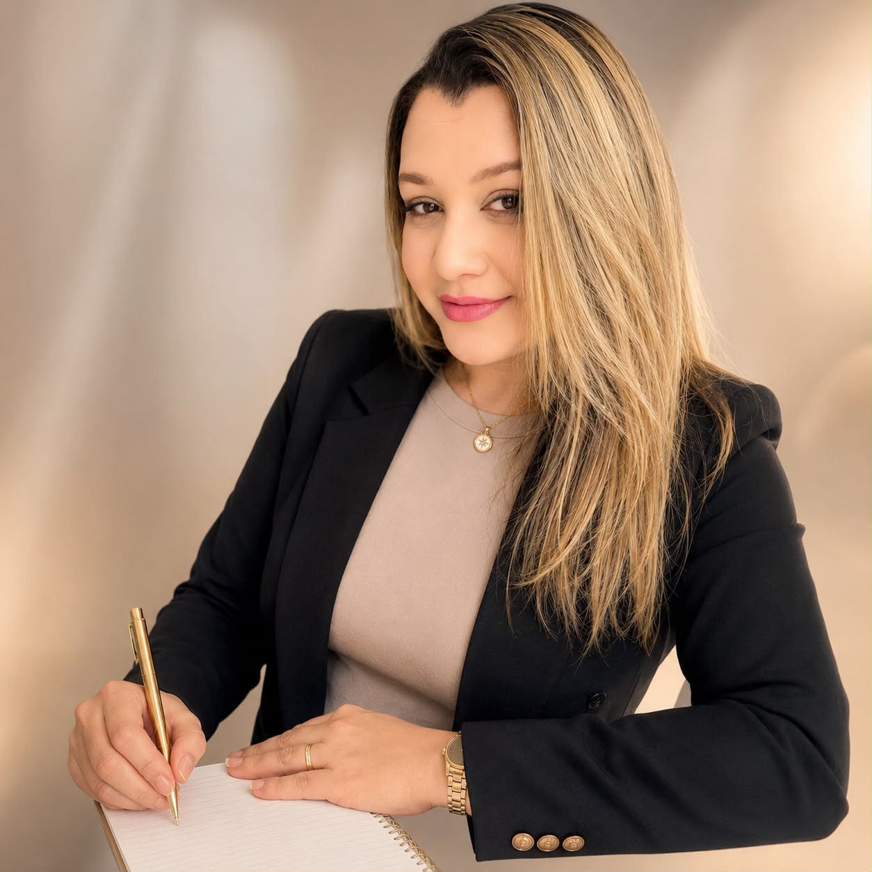 Profissional em foto institucional